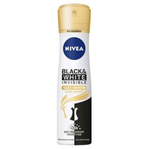 Nivea Black & White Invisible Silky Smooth, antyperspirant, spray, 150 ml