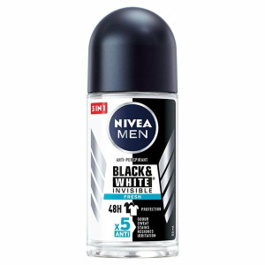 Nivea MEN Black & White Invisible Fresh, antyperspirant, roll on, 50 ml