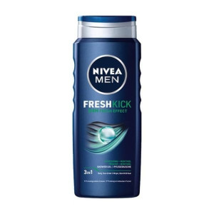 Nivea MEN Fresh Kick 24H Fresh Effect 3w1, żel pod prysznic, 500 ml