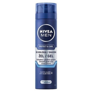 Nivea MEN Protect & Care, nawilżający żel do golenia, 200 ml