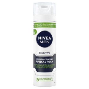Nivea MEN Sensitive, łagodząca pianka do golenia, 200 ml