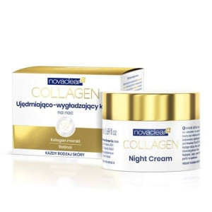 Novaclear Collagen, krem ujędrniająco-wygładzający na noc, 50 ml