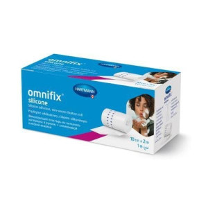 Omnifix Silicone, przylepiec włókninowy z silikonem, 2mx10 cm, 1 szt.