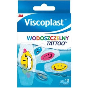 Plastry Viscoplast, Wodoszczelny Tatoo, 10 szt.