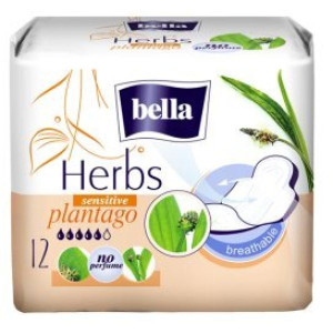 Podpaski Bella Herbs, z babką lancetowatą, 12 szt.