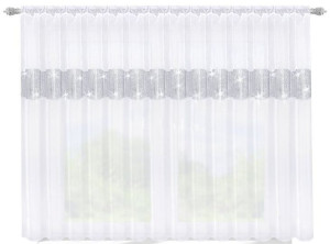 Firana Diamenty Cyrkonie 600x150 Woal