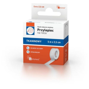 Przylepiec na rolce tkaninowy Cephamed, 2,5 cm x 5 m, 1 szt.