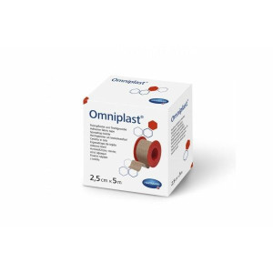 Przylepiec na rolce tkaninowy Omniplast, 2,5 cm x 5 m, 1 szt.