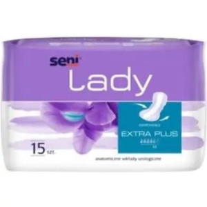Seni Lady Extra Plus, pieluchy anatomiczne, 15 szt.