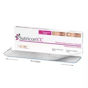 Sutricon CC, plastry silikonowe po cesarskim cięciu, 5 cm x 30 cm, 5 szt.
