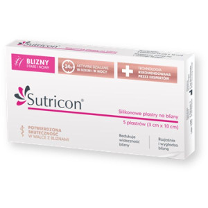 Sutricon, plastry, 3 cm x 10 cm, 5 szt.