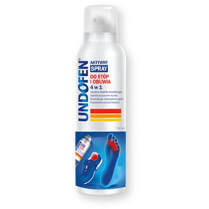 Undofen aktywny spray do stóp i obuwia 4 w 1, 150 ml.
