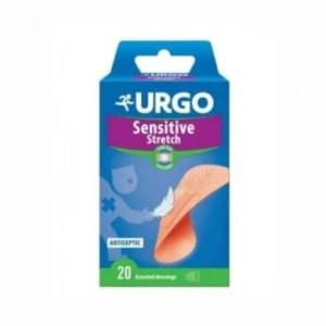 Urgo Sensitive Stretch, plaster antybakteryjny, 20 szt.
