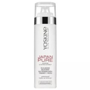 Yoskine Japan Pure, olejkowe mleczko do demakijażu twarzy i oczu, 200 ml