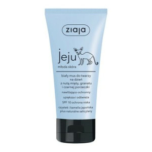 Ziaja jeju młoda skóra, biały mus do twarzy na dzień, 50 ml