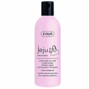 Ziaja Jeju, białe mydło pod prysznic i do kąpieli, 300 ml