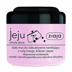 Ziaja Jeju, biały mus nawilżający do ciała, 200 ml