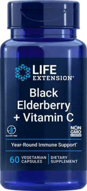 Black Elderberry + Vitamin C (60 kaps.)