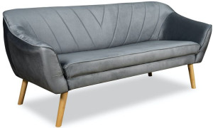 jasna szara kanapa Scandi sofa skandynawska 180 cm dwuosobowa Venasi Meble