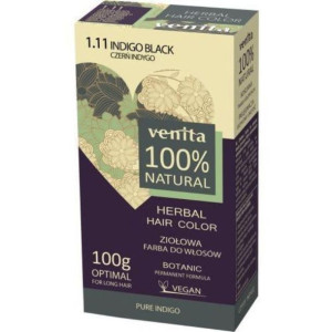 Herbal Hair Color ziołowa farba do włosów 1.11 Czerń Indygo 100g