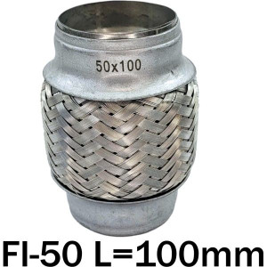 Złącze Elastyczne Wydechu Łącznik Elastyczny Tłumika Fi-50 L=100mm