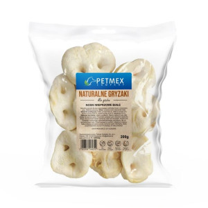 PETMEX Noski wieprzowe białe gryzak naturalny 200g