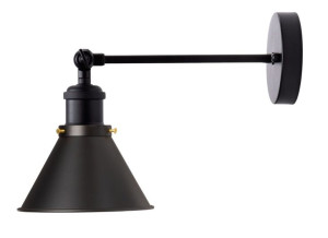 Kinkiet  regulowany metalowy Edison Matt Black