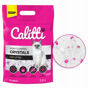 Żwirek silikonowy dla kota Calitti Crystal 3,8l