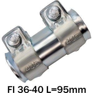 Złącze Tłumika Sztywne Łącznik Obejma Rur Regulowana Fi 36-40 L=95mm