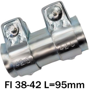 Złącze Tłumika Sztywne Łącznik Obejma Rur Regulowana Fi 38-42 L=95mm