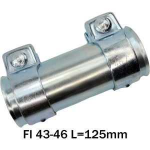 Złącze Tłumika Sztywne Łącznik Obejma Rur Regulowana Fi 43-46 L=125mm