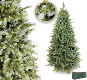 Choinka Sztuczna Premium Świerk Srebrny 100% Pe 220 Cm