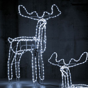 Renifer Led Świecący Ruchomy 95cm Dekoracja