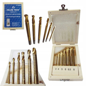 Wiertła Frezujące Hss Metal Drewno Zestaw 6el
