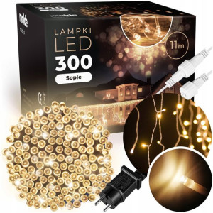 Sople Lampki Zewnętrzne 300 Led Flash Timer Ip44