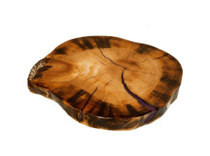 Blat żywiczny PDOB_154459_Z00 Żywica epoksydowa 48 cm x 40 cm x 6 cm Drewno