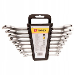 Klucze płaskie dwustr. 6-22 mm 8 szt. TOPEX 35D656