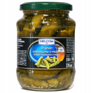 KORNISZONY Z MIODEM ogórki konserwowe 350g
