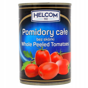 POMIDORY CAŁE bez skórki pomidory w puszce 400g