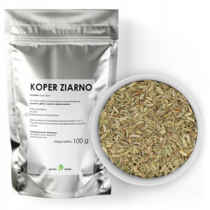 KOPER SUSZONY ZIARNO koper włoski nasiona 100g
