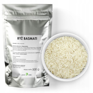 RYŻ BASMATI ryż długoziarnisty naturalny 500g