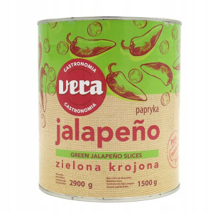 PAPRYKA JALAPENO papryczki zielone krążki 2900g