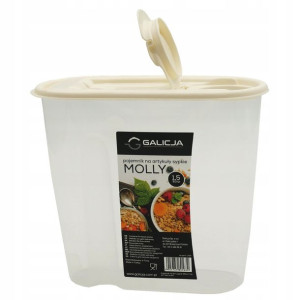 POJEMNIK NA ŻYWNOŚĆ produkty sypkie miarka 1,5L