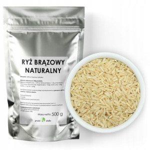 RYŻ BRĄZOWY ryż naturalny długi 500g
