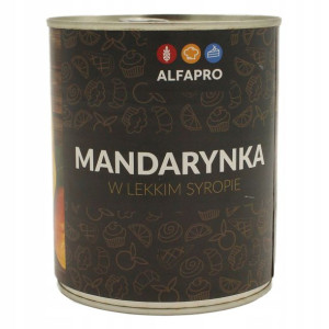 MANDARYNKA w lekkim syropie 850g