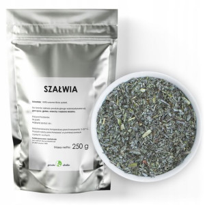 SZAŁWIA lekarska liść szałwii 250g