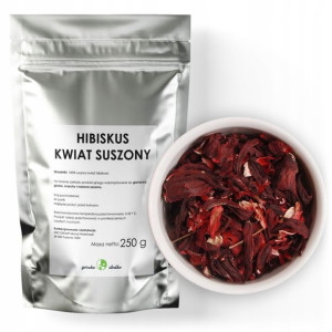 HIBISKUS HERBATA kwiat hibiskusa suszony 250g