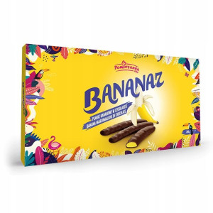 Baton BANANAZ Pianki BANANOWE Bombonierka 200g