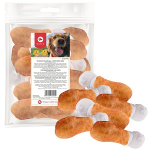 Przysmaki dla Psa MACED Kość wiązana biała z Kurą UDKO 500g około 10 szt