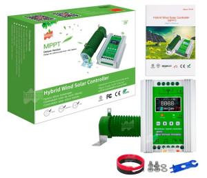 Hybrydowy kontroler turbina wiatr solar 1200W WIFI